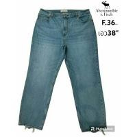 ราคา ABERCROMBIE & FITCH แท้ เอว38 "กางเกงยีนส์หญิง (22947089543)