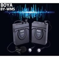ราคา BOYA ไมโครโฟนไร้สาย BY-WM5 สำหรับกล้อง DSLR กล้องวีดีโอ (1588622243)