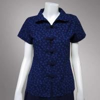 ราคา เสื้อม่อฮ่อม / หม้อห้อม หญิงเข้ารูป คอบัวแขนตรง กระดุมจีน(ผ้า) กัดลาย (8605503675)