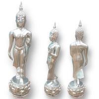 ราคา [MSW8]พระพุทธรูปปางลีลาประทานพร ศิลปะสุโขทัยโบราณ เนื้อเรซิ่น สีชุบเงิน กว้าง 4 นิ้ว สูง 10 นิ้ว บูชาเสริมศิริมงคล หรือน (14799038215)