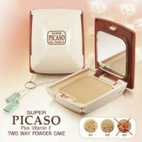 ราคา Super Picaso Two Way Powder Cake Plus Vitamin E (24262138240)