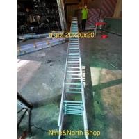 ราคา บันไดสไลด์ 20x20x20 (พาด-เลื่อน 3ตอน) Newcon ยืดสุด 16.8 ม.น้ำหนัก 41.2 กิโล หนา 2 มม. รับน้ำหนักได้150 กก (ส่งฟรี) (4883009426)