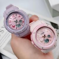 ราคา D-ZINER นาฬิกาผู้หญิง แบรนด์แท้ กันน้ำ 2 ระบบ ดิจิตอล & อนาล็อค สาย ยางเรซิน ขนาด 40 มม กล่องฟรี (26651242028)