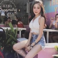 ราคา เสื้อเกาะอก ผูกโบว์คอ (2218790709)