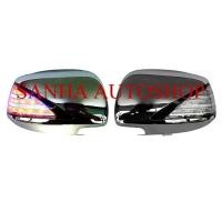 ราคา ครอบกระจกมองข้างมีไฟ Toyota Vigo,Fotuner,Innova หน้า Champ ปี 2012,2013,2014,2015 สีโครเมียม (11619146322)