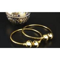 ราคา กำไลข้อเท้าเด็กกลมกระดิ่ง(ทอง) 2สลึง(1ข้าง) ชุปทองแท้24 k (13728406205)