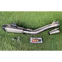 ราคา ท่อแต่ง CBB650R CB650R CBR650F CB650F ชุดต่อแต่งพร้อมปลายAkrapovicช๊อตตี้ สลิปออน2.5"พร้อมอุปกรณ์ติดตั้งให้ครบชุด (24064604816)
