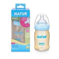 ราคา Natur- ขวดนมคอกว้าง สมาร์ท PES สีชา พร้อมจุกนิ่มหลายรู ขนาด 5 ออนซ์ (24908451487)