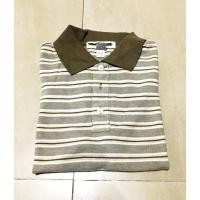 ราคา NEW: Banana Republic Mens Green Striped S/S Button Placket Pique Polo Size Small (1917305342)