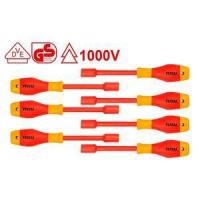 ราคา Total ไขควงหัวบล็อค หุ้มฉนวน กันไฟฟ้า 1000 โวลท์ 7 ตัวชุด รุ่น THKISD0701 - ชุดไขควง ไขควงหุ้มฉนวน ไขควงกันไฟฟ้า (4097176615)