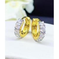 ราคา ต่างหูเพชรห่วงเพชรขาวๆคู่โตๆๆ เม็ดล่ะ 12 ตัง วิบวับๆ คู่นี้ใส่แล้วดูใหญ่ เห็นเพชรเป็นเม็ดๆเลยค่า ดีไซน์เรียบๆใส่ทุกวัน (5779071178)