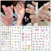 ราคา ชุดนิ้วมินิหวานใหม่สติกเกอร์รอยสักสีมูลค่าสูงน่ารักสด (27850937786)