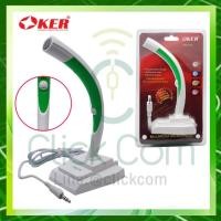 ราคา OKER Microphone G9 (White/Green) ไมโครโฟนสำหรับตั้งโต๊ะ (7137145958)