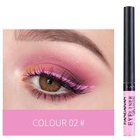 ราคา HANDAIYAN 12 Colors Waterproof Liquid Eyeliner Pencil Eye Makeup Quikly Dry Long Lasting Eye Liner Pen Black White Pink (7053309183)