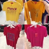 ราคา รวมเสื้อยืด playboy 100% ผ้านิ่มมากๆๆใส่สบายค่ะ ของแท้จากช็อป มีไซส์ S M L XL (171317141)