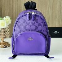 ราคา แท้ พร้อมส่งเป้มินิ ใหม่ล่าสุด ขนาด 8 นิ้ว COACH C8604 Mini Court Backpack In Signature Canvas (11397987890)