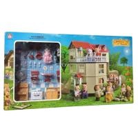 ราคา บ้านตุ๊กตากระต่าย 3 ชั้น Happy Family พร้อมอุปกรณ์ (14862169260)