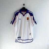 ราคา เสื้อบอลวินเทจแท้มือสอง Adidas x Japan (2000 Japan Home Blue Retro Jersey) ดีเทลนี้ขายกัน 3000+ (26403220427)