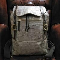 ราคา กระเป๋าหนัง (มือ2) เป้สะพายหลัง, หนังวัว อัดลายหนังท้องเข้ (27653707037)