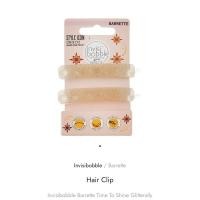 ราคา Invisibobble กิ๊บไม่กินผม สีทองกลิตเตอร์ (14399196142)