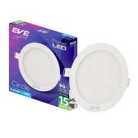 ราคา โคมดาวน์ไลท์หน้ากลม 6 นิ้ว LED 15W Daylight EVE LIGHTING รุ่น RD Panel Light 15W DL สีขาว (22721634471)