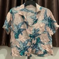 ราคา เสื้อฮาวาย เสื้อลายดอก เสื้อฮาวายสีชมพู (6128299677)