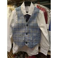 ราคา ชุดสูทเด็ก สีฟ้าลายสก๊อต (18684750382)