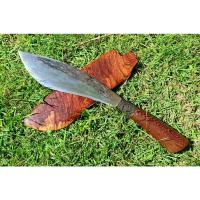 ราคา มีดเหน็บ มีดอีเหน็บ E-Nep มีดหมอ มีดแคมป์ มีดเดินป่า ใบ 9” เหล็กผานไถ ตีร้อนตอกลาย ด้าม-ฝักไม้สาธร คอทองเหลืองลายไทย (19879967217)