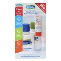 ราคา Cetaphil เซตาฟิลเซ็ทดูแลและฟื้นฟูผิว (คลีนเซอร์59มล. + โลชั่น59มล. + กันแดด SPF50+ 10มล.) (8558698675)