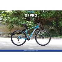 ราคา จักรยานเสือภูเขา TRINX X7 PRO 29ER QR, 20 สปีด DEORE, เฟรมอลู, TRINX MY2021 สีฟ้าแดง ไซส์ 15.5นิ้ว (1334232962)