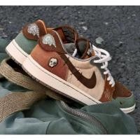 ราคา (ส่งฟรี) รองเท้าผ้าใบชาย Air Jordan 1 Low OG "Voodoo" (12799461351)