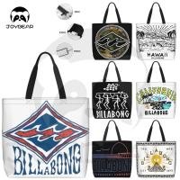 ราคา Billabong กระเป๋าสะพายไหล่ กระเป๋าถือ กระเป๋าช้อปปิ้ง มีซิป ขนาดใหญ่ พกพาสะดวก ใช้ซ้ําได้ (25622149130)