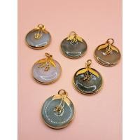 ราคา หยกพม่าแท้ (Jadeite type A) แกะสลักเป็นเหรียญเงินจีนโบราณ ทำเป็นจี้รูปส้ม รวม 11ชิ้น(kkk- 8) (25509370851)