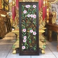 ราคา ไม้แกะสลัก แผ่นไม้แกะสลัก งานไม้แกะสลัก ฉลุลายดอกลีลาวดี สีสัน สดสวย ขนาด 38x100cm.สำหรับประดับตกแต่ง (20975204694)