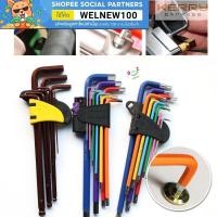 ราคา ชุดประแจแอลหกเหลี่ยมหัวบอล 9ตัว/ชุด (หุน) Tool Star (6984226488)