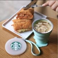 ราคา ** New** Starbuck barista foldable cup สีฟ้า (26056500385)