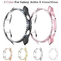 ราคา คลุมทั้งหมดเกราะป้องกันผิวเพชร PC สําหรับ Samsung Galaxy Watch 3 4 40 มม.41 มม.44 มม.45 มม.กรอบกันชนสําหรับ Samsung Galaxy Active 2 40 มม.44 มม.เกียร์ S3 (19331139249)
