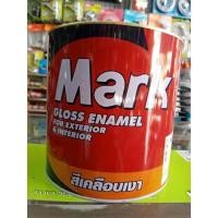 ราคา M820สีน้ำมันเคลือบเงาสำหรับงานไม้และโลหะกัปตันมาร์คMARKสีแดงขนาด 3.5 ลิตรM820ScarletMedium (10997065172)