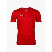 ราคา WARRIX เสื้อฟุตบอลคอวี แขนสั้น -สีดำ New color WA-FBA572 (7859398055)