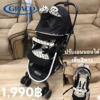 ราคา มือสองJapanรถเข็น Graco Citilite-R รุ่นใหม่ สีดำ ลายจุด สภาพใหม่กริ๊ป (14504240453)