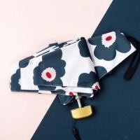 ราคา (พร้อมส่ง) ร่มพับสไตล์ญี่ปุ่น 5 ตอน เล็ก+เบามาก (กัน UV) ลายดอกไม้ (2159373943)