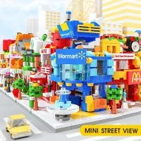 ราคา ของเล่น เลโก้ เลโก้นาโน City Street View Series เลโก้บ้านชุดตัวต่อ ร้านค้า ของเล่นบล็อกตัวต่อ ฉากถนนเมือง ขนาดเล็ก (29702047684)