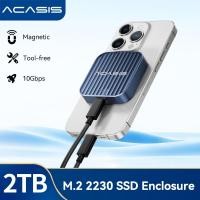 ราคา Acasis เคสอะแดปเตอร์แม่เหล็ก M.2 2230 NVMe SSD พร้อม Magsafe สําหรับ iPhone 15 Pro Max ProRes USB-C 3.2 Gen2 Type-C 10Gbps เป็น NVMe PCI-E (25216323750)