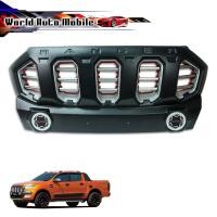 ราคา กระจังหน้า มีไฟ LED หน้ากระจัง Ford Ranger MC MK2 2016-2017 ดำด้าน, แดง จำนวน 1 ชิ้น (8914412894)