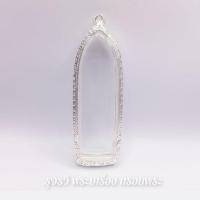 ราคา กรอบพระเงิน80% ใส่พระร่วงรางปืนใหญ่ [ กว้าง2.7*สูง8.5cm (ขนาดจอกระจก) ] (17167280962)