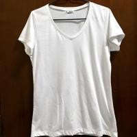ราคา เสื้อยืดคอวีสีขาว แบรนด์ assign size L (6206302433)
