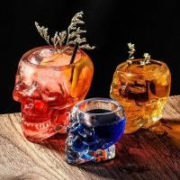 ราคา 2023 New Creative Skull Goblet Whiskey Party Wine Beer Vaso Coffee Cup Bar Whisky Glass Transparent Glasses Vodka Cups D (27108916200)