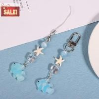 ราคา Bl Y2K Blue Sea Fish ปลาดาวโทรศัพท์ Ch จี้น่ารักลูกปัด Handmade สาวหวานพวงกุญแจสําหรับกระเป๋ากล้องแขวน A (29955824163)