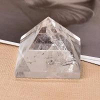 ราคา Natural Crystal Clear Quartz Pyramid Quartz Healing Stone Chakra Reiki Crystal Point Tower Home Decor Meditation Ore Min (24727453011)