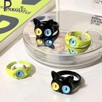 ราคา ปรับเปิดง่ายแหวนนิ้วน่ารักมอนสเตอร์น้อยบิ๊กอายแมวดําแฟชั่นเครื่องประดับ3งการ์ตูนพรรคแหวนของขวัญน่ารักตลก (28158047876)